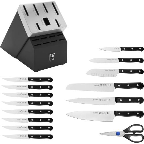  HENCKELS Solution Knife Block Set, 16-pc, Black