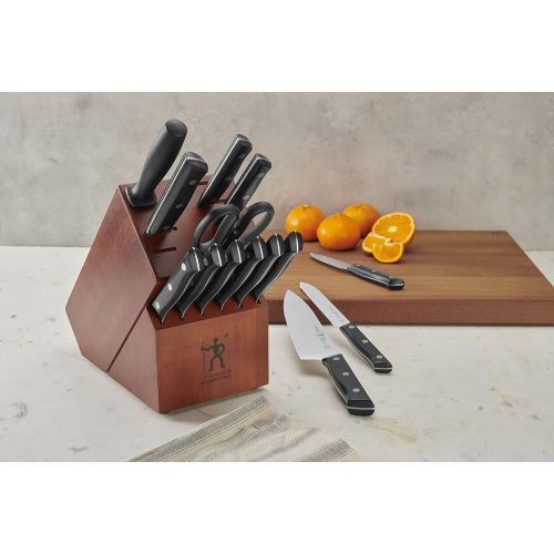  HENCKELS Dynamic Knife Block Set, 15-pc, Dark Brown