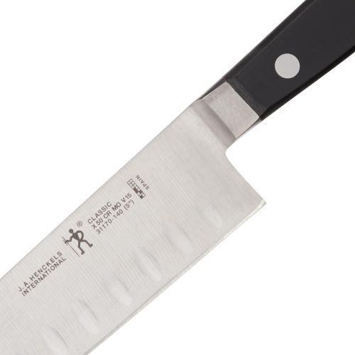  [아마존베스트]HENCKELS CLASSIC Hollow Edge Santoku Knife, 5-inch, Black/Stainless Steel