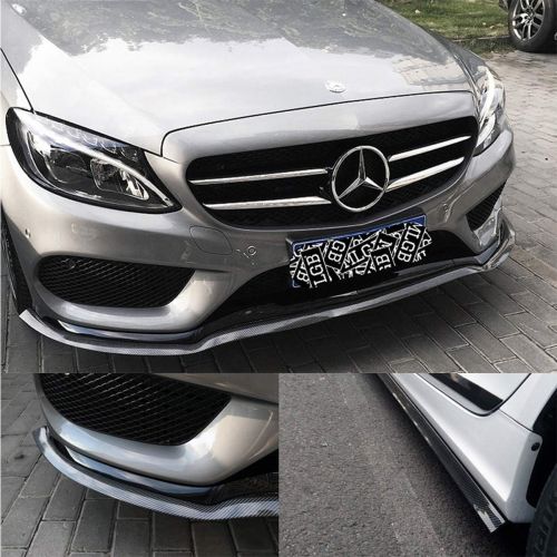  Front Lip ,HengJia Auto Parts 2.5m/8.2ft Car carbon fiber front lip,Front Bumper Lip ,Carbon Lip ,Side Skirt, front lip spoiler 100% waterproof protection(Carbon black)