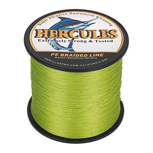  [아마존베스트]HERCULES Braided Fishing Lines PE Superline 100-2000m 109-2187yds 6-100lbs Test 4 Strands