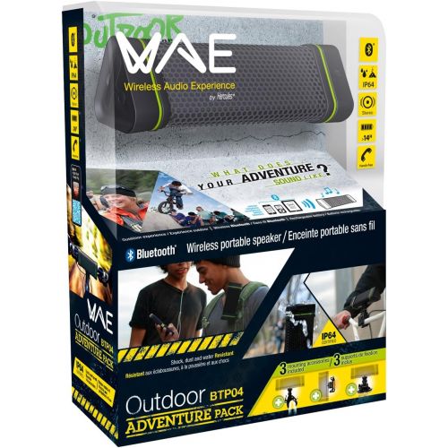  Hercules WAE Outdoor BTP04 IP64-Certified Bluetooth Speaker (Black)