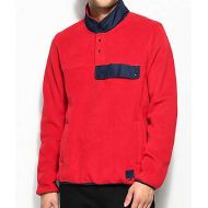 HERSCHEL SUPPLY Herschel Supply Co. Guide Red & Navy Pullover Tech Fleece