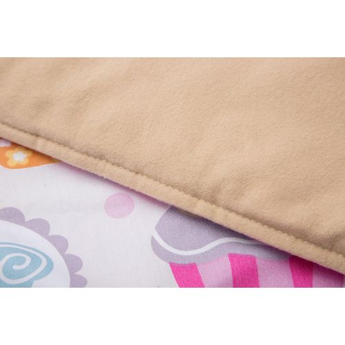  HESEAM for Kids Nap Mat,Sleeping Cotton Mat with Blanket and Pillow,Perfect for Daycare and Preschool or Napping On-The-Go,Removable Pillow - Soft, Lightweight, Toddler,3-7 Years -