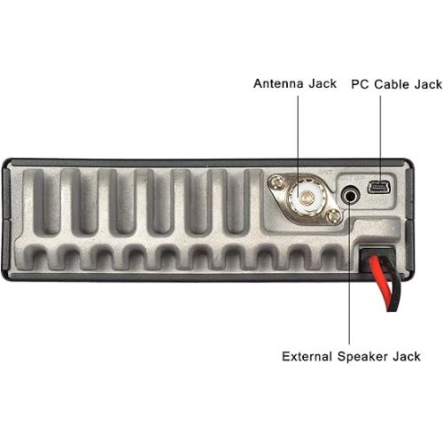  AnyTone AT-6666 10 Meter Radio High Power 15W/45W/60W 40CH Mobile Transceiver SSB(PEP)