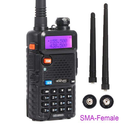  HESENATE HT-5RX3 Tri-Band Handheld Transceiver 136-174MHz 220-260MHz400-520MHz Two Way Radio Walkie Talkie (HAM)