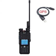 HESENATE TYT MD-2017 Dual Band VHF/UHF DMR Handheld GPS Two Way Radio IP67 Waterproof 5W Ham Radio TDMA Tier I/II