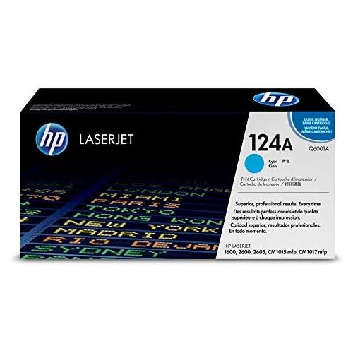 에이치피 HP 124A (Q6001A) Cyan Original LaserJet Toner Cartridge