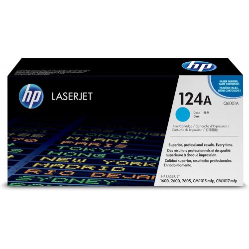 에이치피 HP 124A (Q6001A) Cyan Original LaserJet Toner Cartridge