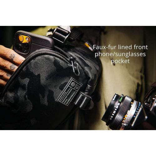  Hex Ranger DSLR Sling, with Adjustable Carry Straps, Collapsible Interior Dividers & More, Camo