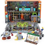 HEXBUG JUNKBOTS Small Factory Habitat Rev’s Secret Headquarters, Surprise Toy Playset, Build and LOL with Boys and Girls, Toys for Kids, 200+ Pieces of Action Construction Figures, for Ages 5 and Up