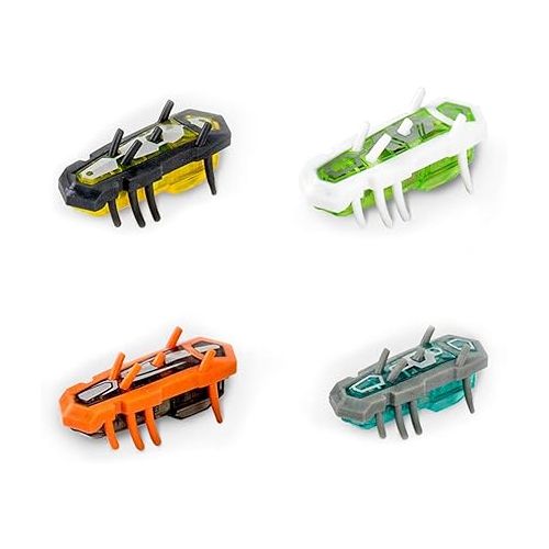  HEXBUG nano Nitro 5 Pack - Sensory Vibration Toys for Kids and Cats - Tiny HEX BUG Children’s Toy Technology with Batteries Included - Multicolor