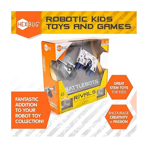  HEXBUG BattleBots Rivals 4.0 (Blacksmith and Biteforce), Remote Control Robot Toys for Kids, STEM Toys for Boys and Girls Ages 8 & Up, Batteries Included