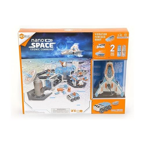  HEXBUG nano Space Cosmic Command - Pretend Playset - Toy for Kids Ages 3 and Up- Multicolor