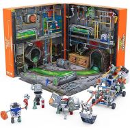 HEXBUG JUNKBOTS Large Factory Habitat Metro Sewer System, Surprise Toy Playset, Build and LOL with Boys and Girls, Toys for Kids, 285+ Pieces of Action Construction Figures, for Ages 5 and Up