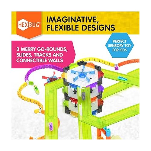  HEXBUG Nanotopia, Sensory Toys for Kids & Cats with Over 130 Pieces & 7 Nano Bugs, STEM Kits & Mini Robot Toy for Kids Ages 3 & Up, Batteries Included
