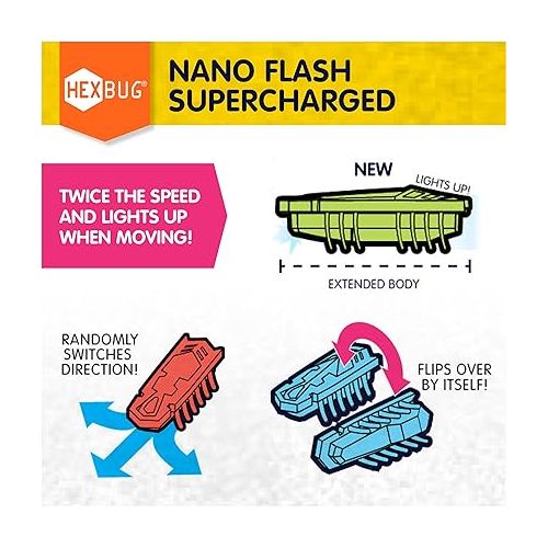  HEXBUG Nanotopia, Sensory Toys for Kids & Cats with Over 130 Pieces & 7 Nano Bugs, STEM Kits & Mini Robot Toy for Kids Ages 3 & Up, Batteries Included