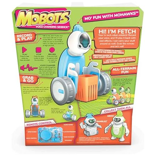  HEXBUG MoBots Fetch - Remote Control Record and Talking Robot Kit with Motor Lights and Sound - Smart Interactive Educational Toys for Kids - Ages 3+ - Batteries Included (Colors and Styles May Vary)