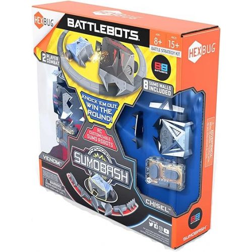  HEXBUG BattleBots SumoBash Robots, Remote Control Customizable Robot, Sumo Style Gameplay, Toy for Kids Ages 8 and Up