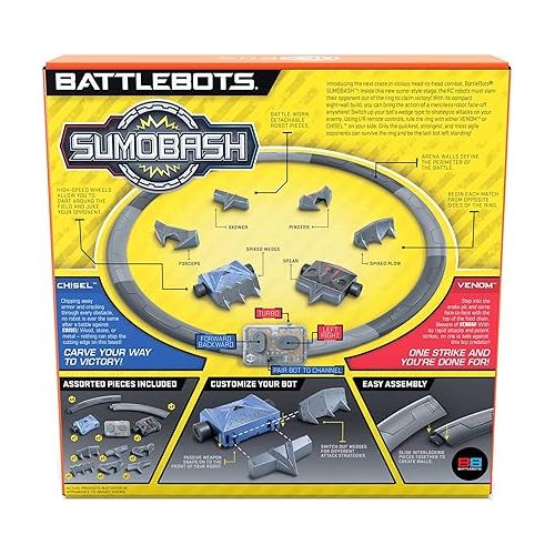  HEXBUG BattleBots SumoBash Robots, Remote Control Customizable Robot, Sumo Style Gameplay, Toy for Kids Ages 8 and Up