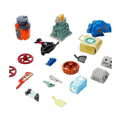  HEXBUG JUNKBOTS Factory Collection Industrial Dumpster, Surprise Toys in Every Box LOL with Boys and Girls, Alien Powered Toys for Kids, 60+ Pieces of Action Construction Figures, for Ages 5 and Up