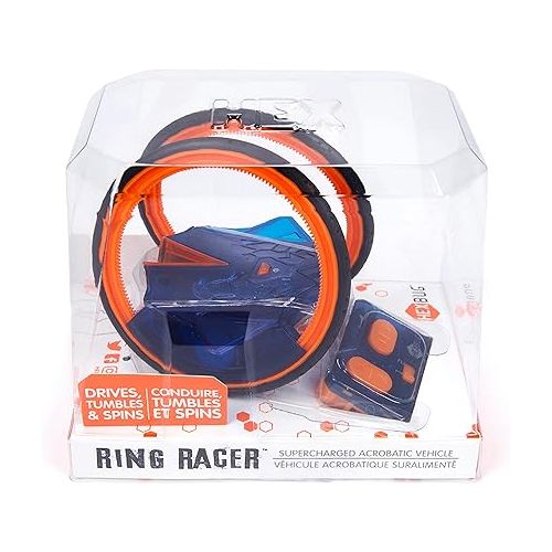  HEXBUG Ring Racer, Self-Stabilizing Rechargeable Remote Control Robot Toys for Kids, STEM Toys for Boys & Girls Aged 8 & Up, (Colors May Vary)