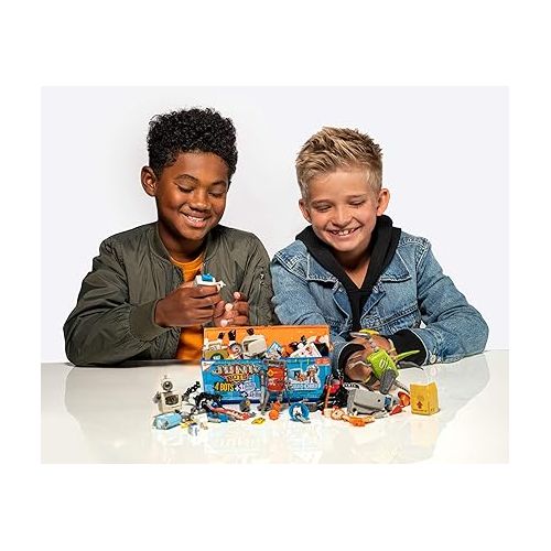  HEXBUG JUNKBOTS - Industrial Dumpster Assortment Kit - Surprise Toys in Every Box LOL with Boys and Girls - Alien Powered Toys for Kids - 50+ Pieces of Action Construction Figures - for Ages 5 and Up