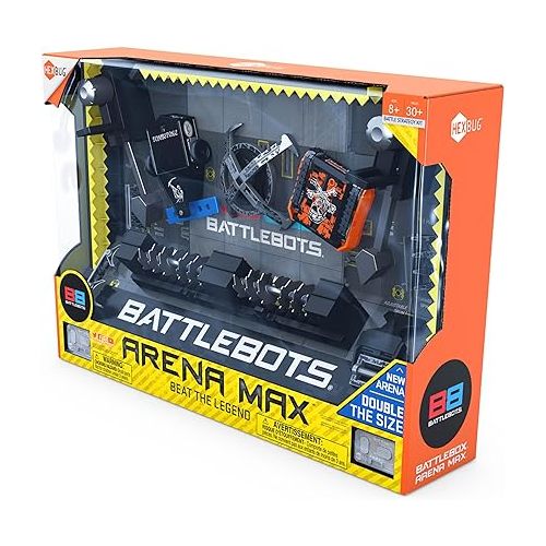  HEXBUG BattleBots Arena MAX, Remote Control Robot Toys for Kids with Over 30 Pieces, STEM Toys for Boys & Girls Ages 8 & Up, Batteries Included