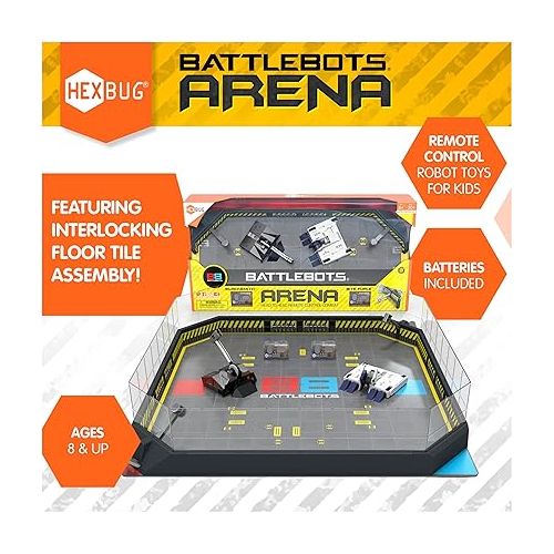  HEXBUG BattleBots Arena Bite Force & Blacksmith, Remote Control Robot Toys for Kids with Over 20 Pieces, STEM Toys for Boys & Girls Ages 8 & Up, Batteries Included