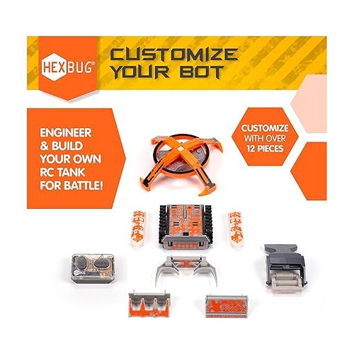  HEXBUG BattleBots Build Your Own Bot Tank Drive, Toys for Kids, Fun Battle Bot Hex Bugs
