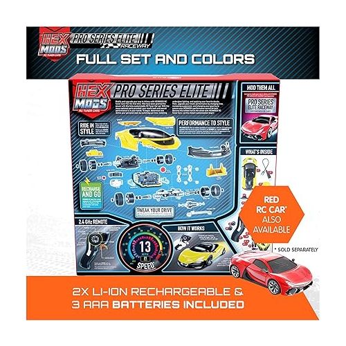  HEXBUG HEXMODS Pro Series Elite, Rechargeable Remote Control Car, Buildable Scale Model for Kids & Adults, STEM Toys for Kids Ages 14 & Up