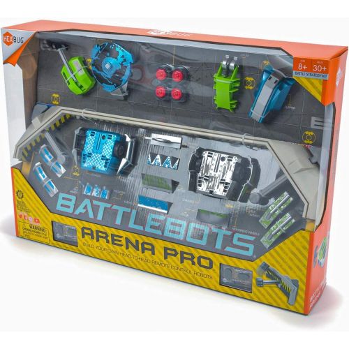  HEXBUG BattleBots Arena Pro - Build Your Own Battle Bot with Arena Game Board and Accessories - Remote Controlled Toy for Kids - Batteries Included with Hex Bug Set