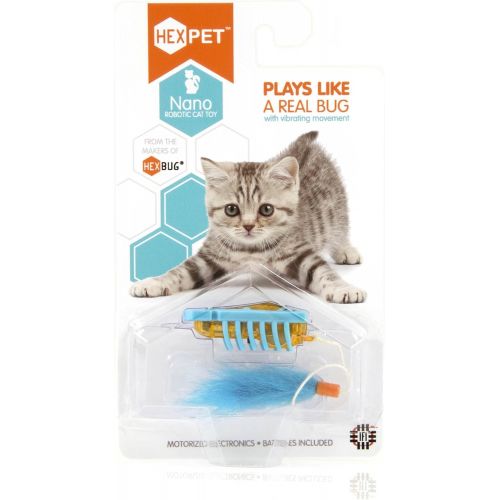  HEXBUG nano Robotic Cat Toy - Interactive Automated Cat Toy, Stimulate Hunting Instinct of Your Feline and Create Exercising Opportunities - Ships Assorted