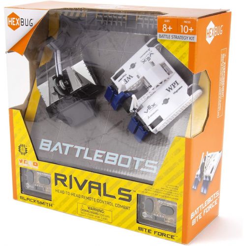  [아마존베스트]HEXBUG BattleBots Rivals 4.0 (Blacksmith and Biteforce) Toys for Kids, Fun Battle Bot Hex Bugs Black Smith and Bite Force