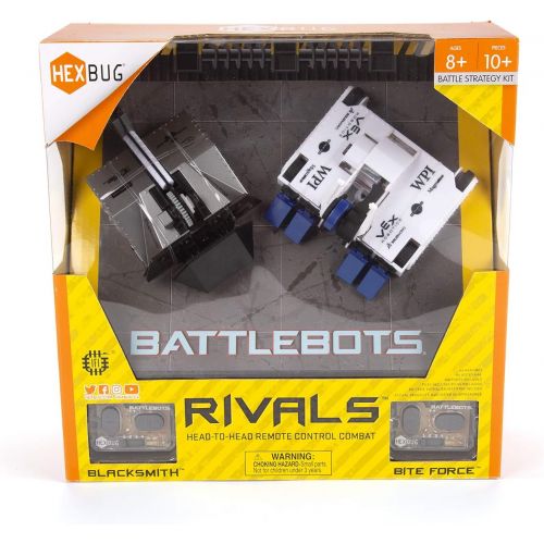  [아마존베스트]HEXBUG BattleBots Rivals 4.0 (Blacksmith and Biteforce) Toys for Kids, Fun Battle Bot Hex Bugs Black Smith and Bite Force