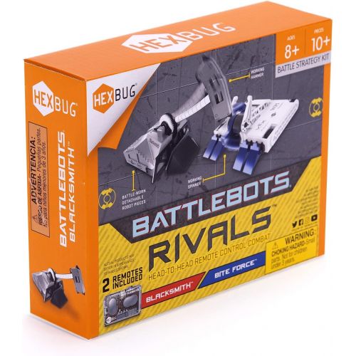  [아마존베스트]HEXBUG BattleBots Rivals 4.0 (Blacksmith and Biteforce) Toys for Kids, Fun Battle Bot Hex Bugs Black Smith and Bite Force