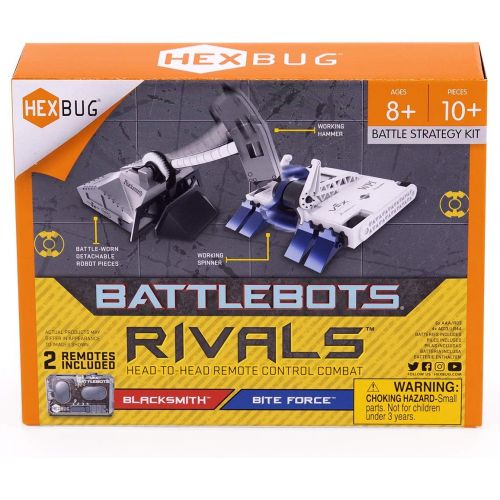  [아마존베스트]HEXBUG BattleBots Rivals 4.0 (Blacksmith and Biteforce) Toys for Kids, Fun Battle Bot Hex Bugs Black Smith and Bite Force