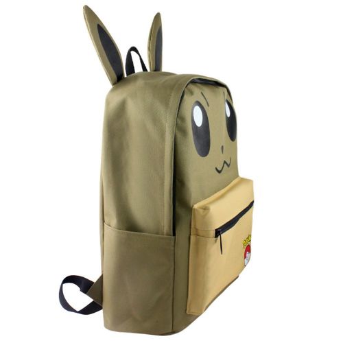  HEYFAIR Cute Pocket Monster Casual Backpack School College Bag Travel Daypack (Eevee)