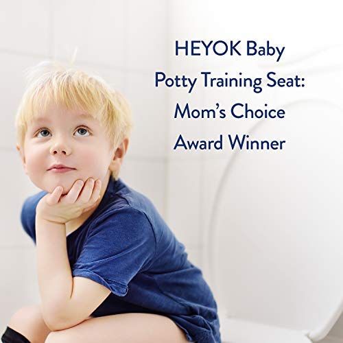  [아마존베스트]HEYOK Baby Potty Training Seat (Mom’s Choice Award Winner) for Kids, Toddlers & Infants - Portable Ring Chair for Round/Oval Toilets - Safe, Durable, Non-Slip with Urine Guard | Bonus 2 Hooks