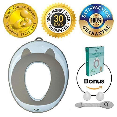  [아마존베스트]HEYOK Baby Potty Training Seat (Mom’s Choice Award Winner) for Kids, Toddlers & Infants - Portable Ring Chair for Round/Oval Toilets - Safe, Durable, Non-Slip with Urine Guard | Bonus 2 Hooks