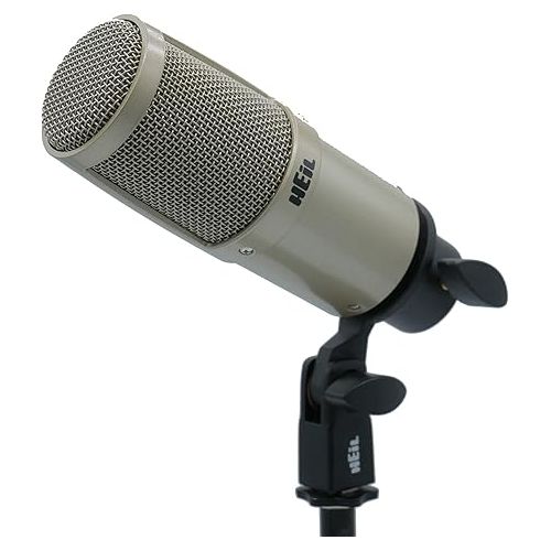  Heil PR 30 Dynamic XLR-Microphone for Video Podcast, Live Sound, Instrumentals, Recording, and Broadcast, Wide Frequency Response, Smooth Sound, Superior Rear Noise Rejection - Champagne