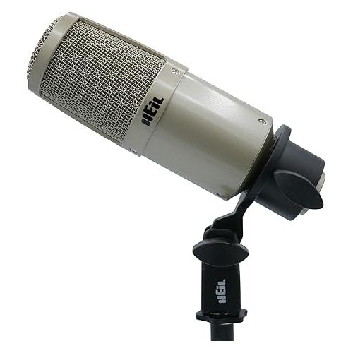  Heil PR 30 Dynamic XLR-Microphone for Video Podcast, Live Sound, Instrumentals, Recording, and Broadcast, Wide Frequency Response, Smooth Sound, Superior Rear Noise Rejection - Champagne