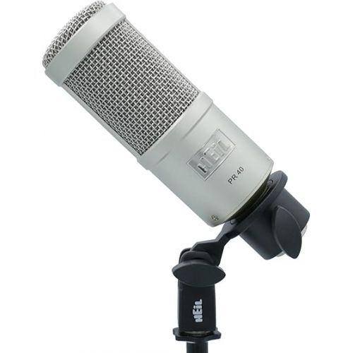  Heil PR 40 Dynamic Microphone for Streaming, Podcast, Recording, and Broadcast, XLR Microphone for Live Music, Wide Frequency Response, Smooth Sound, Superior Rear Noise Rejection - Champagne