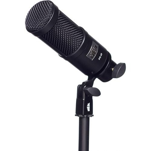  Heil PR 40 Dynamic Microphone for Streaming, Podcast, Recording, and Broadcast, XLR Microphone for Live Music, Wide Frequency Response, Smooth Sound, Superior Rear Noise Rejection and Durable - Black