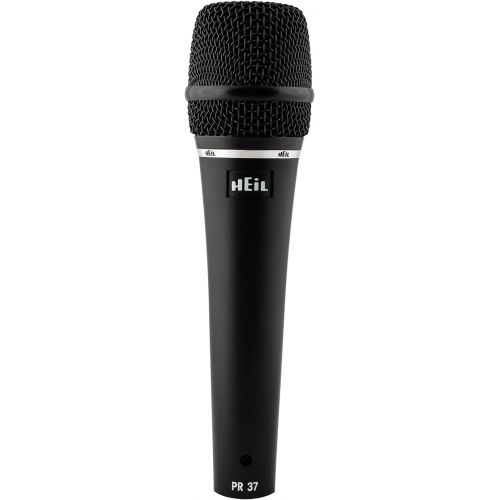  Heil PR 37 Dynamic Microphone for Live Sound Applications, XLR Microphone for Live Music, Wide Frequency Response, Ultra-Clear Sound, Superior Rear Noise Rejection, and Durable Construction - Black