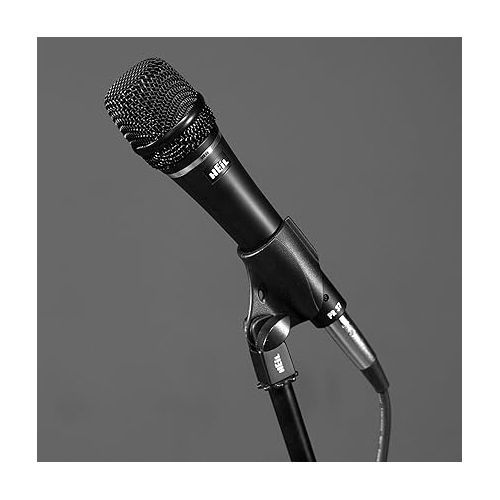  Heil PR 37 Dynamic Microphone for Live Sound Applications, XLR Microphone for Live Music, Wide Frequency Response, Ultra-Clear Sound, Superior Rear Noise Rejection, and Durable Construction - Black