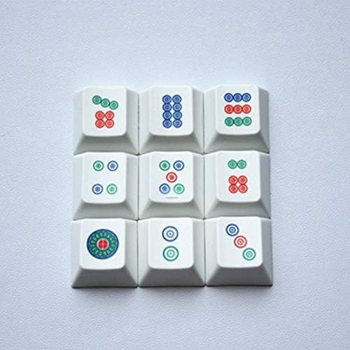  HFSECURITY Majiang PBT Keycaps for Cherry Mx Mechanical Keyboard Gamer DIY Creative Key Cap for Fikco Corsair OSU Razer RGB Gaming Keyboard (Lightgrey6)