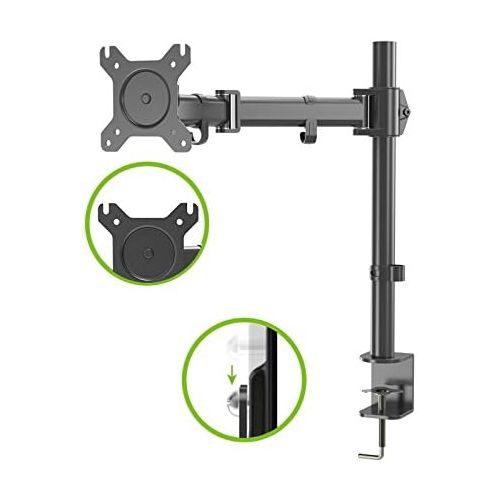  [아마존베스트]HFTEK HF28dB Monitor TV Table Mount Bracket up to 8 kg - 34 Inches