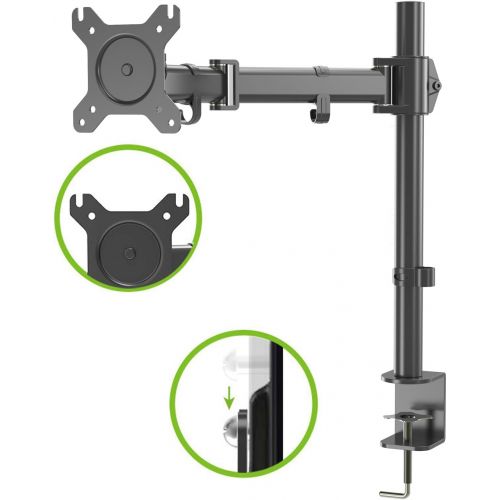  [아마존베스트]HFTEK HF28dB Monitor TV Table Mount Bracket up to 8 kg - 34 Inches