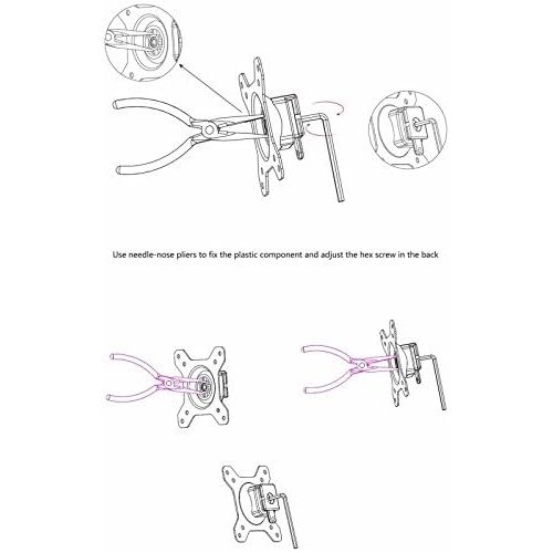  [아마존베스트]HFTEK 3-way monitor arm - desk mount for 3 screens from 15 - 27 inches with VESA 75 / 100 (MP230C-N)